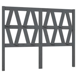 Tête de lit Gris 156x4x100 cm Bois massif de pin 