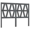 Tête de lit Gris 156x4x100 cm Bois massif de pin 