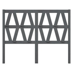 Tête de lit Gris 156x4x100 cm Bois massif de pin 