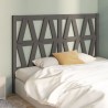 Tête de lit Gris 156x4x100 cm Bois massif de pin 