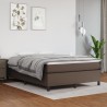 Cadre de lit sans matelas marron 140x190 cm similicuir 