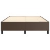 Cadre de lit sans matelas marron 140x190 cm similicuir 