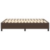 Cadre de lit sans matelas marron 140x190 cm similicuir 