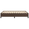 Cadre de lit sans matelas marron 140x190 cm similicuir 