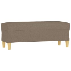 Banc Taupe 100x35x41 cm Tissu 
