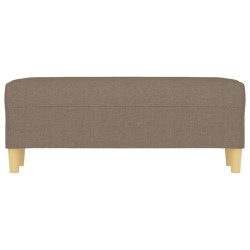 Banc Taupe 100x35x41 cm Tissu 