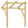 Auvent de porte 100x100x80 cm Bois de pin massif imprégné 