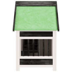 Chenil gris 96x60,5x87 cm bois de pin solide 