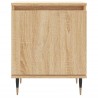 Tables de chevet 2pcs chêne sonoma 40x30x50cm bois d'ingénierie 