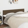 Têtes de lit 2 pcs Marron Foncé 80x5x78/88 cm Tissu 