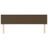 Têtes de lit 2 pcs Marron Foncé 80x5x78/88 cm Tissu 