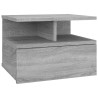 Tables de chevet flottantes 2 pcs Sonoma gris 40x31x27 cm 