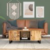 Table basse 100x54x40cm bois de manguier solide et d'ingénierie 