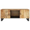 Table basse 100x54x40cm bois de manguier solide et d'ingénierie 