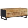 Table basse 100x54x40cm bois de manguier solide et d'ingénierie 