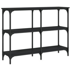 Table console noir 100x29x75 cm bois d'ingénierie 