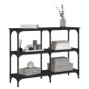 Table console noir 100x29x75 cm bois d'ingénierie 