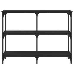 Table console noir 100x29x75 cm bois d'ingénierie 