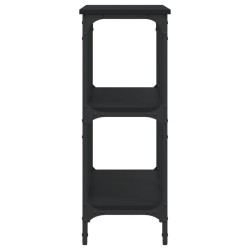 Table console noir 100x29x75 cm bois d'ingénierie 