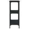 Table console noir 100x29x75 cm bois d'ingénierie 