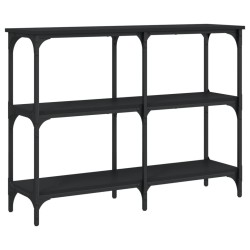 Table console noir 100x29x75 cm bois d'ingénierie 