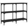 Table console noir 100x29x75 cm bois d'ingénierie 