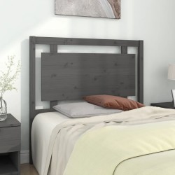 Tête de lit Gris 105,5x4x100 cm Bois massif de pin 