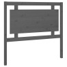 Tête de lit Gris 105,5x4x100 cm Bois massif de pin 