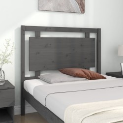 Tête de lit Gris 105,5x4x100 cm Bois massif de pin 