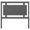 Tête de lit Gris 105,5x4x100 cm Bois massif de pin 