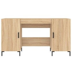 Bureau chêne sonoma 140x50x75 cm bois d'ingénierie 