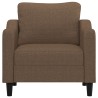 Fauteuil Marron 60 cm Tissu 