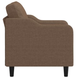 Fauteuil Marron 60 cm Tissu 