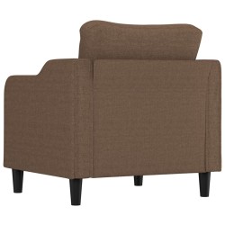 Fauteuil Marron 60 cm Tissu 