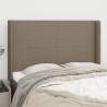 Tête de lit avec oreilles Taupe 147x16x118/128 cm Tissu 