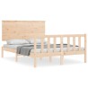 Cadre de lit sans matelas 120x200 cm bois de pin massif 