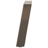 Pieds de table basse en U 2 pièces Acier naturel 28 x (42-43) cm Acier 
