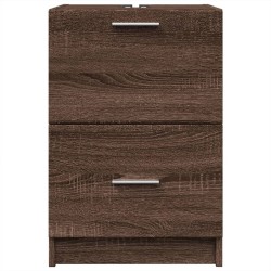 Meuble d'évier chêne marron 40x37x59 cm bois d'ingénierie 