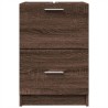 Meuble d'évier chêne marron 40x37x59 cm bois d'ingénierie 