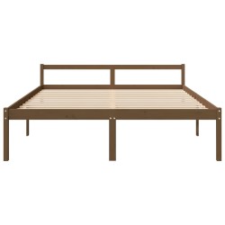 Lit pour personne âgée sans matelas 200x200 cm bois pin massif 