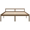 Lit pour personne âgée sans matelas 200x200 cm bois pin massif 