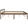 Lit pour personne âgée sans matelas 200x200 cm bois pin massif 