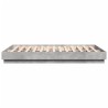 Cadre de lit sans matelas gris béton 150x200 cm 