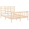 Cadre de lit sans matelas bois massif 135x190 cm 
