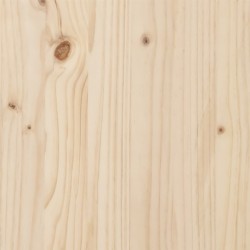 Cadre de lit sans matelas bois massif 135x190 cm 