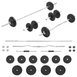 Ensemble d'haltères et de barres 30 kg 