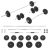 Ensemble d'haltères et de barres 30 kg 