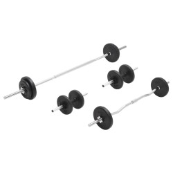 Ensemble d'haltères et de barres 30 kg 