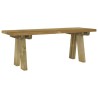 Banc de jardin 110 cm bois de pin massif imprégné 