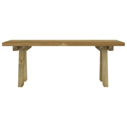 Banc de jardin 110 cm bois de pin massif imprégné 